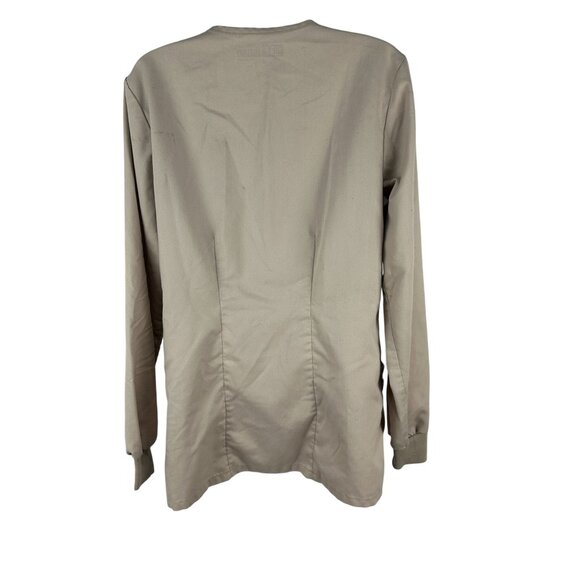 Greys Anatomy By Barco Womens Scrub Jacket Beige Size S - Picture 2 of 6